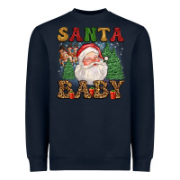 Navy santa baby Heavyweight Sweatshirt - FaDigitalArtStudio