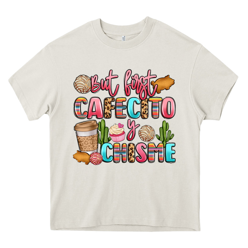 But First Cafecito Y Chisme Heavy Core Tee by LillyAllenDesigns | Teevron
