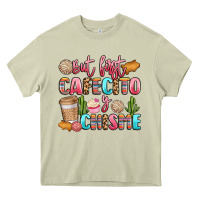 Mossy but first cafecito y chisme Heavy Core Tee - LillyAllenDesigns