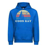 Cobalt Coos Bay Or Vintage Sailboat 70S Throwback Sunset Urban Hoodie - minhPixels