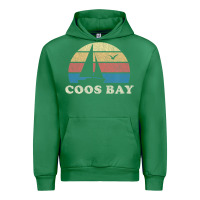Emerald Coos Bay Or Vintage Sailboat 70S Throwback Sunset Urban Hoodie - minhPixels