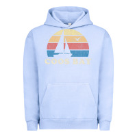 Pigment Grape Ice Coos Bay Or Vintage Sailboat 70S Throwback Sunset Urban Hoodie - minhPixels