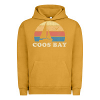Pigment Peanut Butter Coos Bay Or Vintage Sailboat 70S Throwback Sunset Urban Hoodie - minhPixels