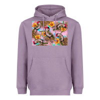 Lavender Baby monkey flowers Heavyweight Hoodie - Artiststas