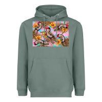Sage Baby monkey flowers Heavyweight Hoodie - Artiststas