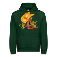 Forest Green yellow  cowgirl and roses Urban Hoodie - AdoDesignShop