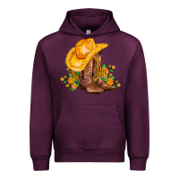 Mauve Wine yellow  cowgirl and roses Urban Hoodie - AdoDesignShop
