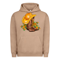 Pigment Burro yellow  cowgirl and roses Urban Hoodie - AdoDesignShop