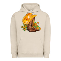 Pigment French Oak yellow  cowgirl and roses Urban Hoodie - AdoDesignShop