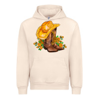 Sandshell yellow  cowgirl and roses Urban Hoodie - AdoDesignShop