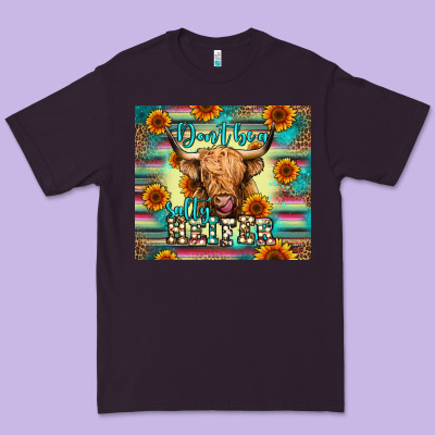 Don't Be A Salty Heifer Premium Tee Designed By Jasminsmagicworld