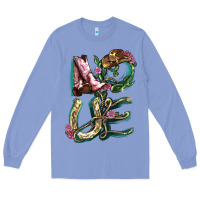 Colony Blue Love boots horseshoe Long Sleeve Tee - HowdyJamesFarm