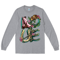 Heather Grey Love boots horseshoe Long Sleeve Tee - HowdyJamesFarm