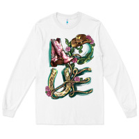 White Love boots horseshoe Long Sleeve Tee - HowdyJamesFarm