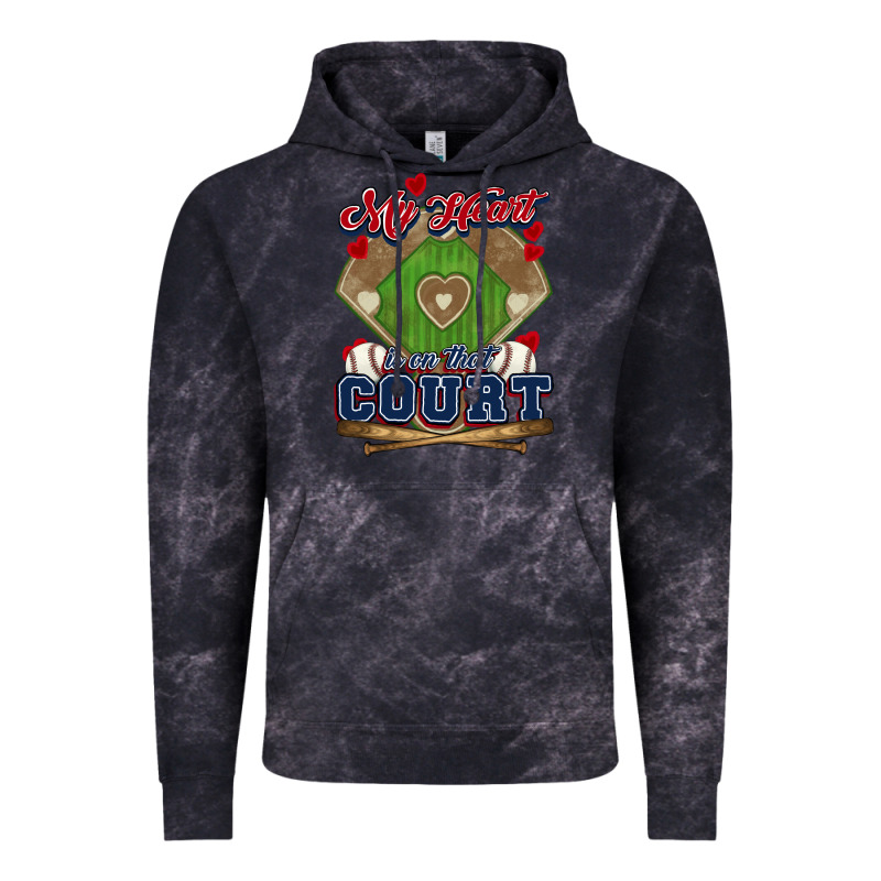 My Heart Is On That Court Baseball Vintage Hoodie by HowdyJamesFarm | Teevron
