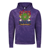 Cloud Purple My heart is on that court Baseball Vintage Hoodie - HowdyJamesFarm