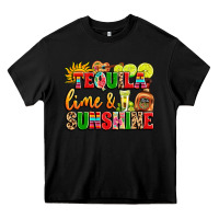 Black tequila lime and sunshine Heavy Core Tee - LillyAllenDesigns