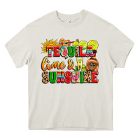 Cream tequila lime and sunshine Heavy Core Tee - LillyAllenDesigns