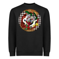 Black Cowgirl Boots Heavyweight Sweatshirt - FaDigitalArtStudio