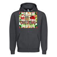 Smoke Christmas Vibes Zipper Hoodie - CowhideDigitalArt
