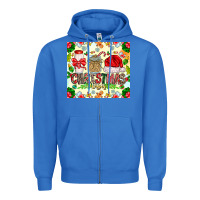 True Royal Christmas Vibes Zipper Hoodie - CowhideDigitalArt