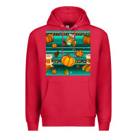 Cardinal autumn seamless pattern Premium Hoodie - BundleAndBundleShop