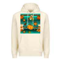 Sandshell autumn seamless pattern Premium Hoodie - BundleAndBundleShop