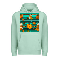Seafoam autumn seamless pattern Premium Hoodie - BundleAndBundleShop