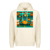 Tofu autumn seamless pattern Premium Hoodie - BundleAndBundleShop