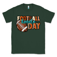 Sports Green Football kinda day Classic Tee - NancyCooperArtShop