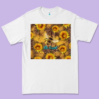 Be Kind Bee And Sunflowers Premium Tee Designed By Artiststas