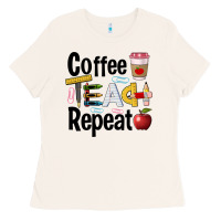 Bone coffee teach repeat Ladies Tee - BarkalooDesign