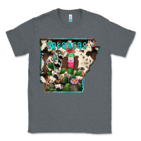 Charcoal Heather arkansas map Classic Tee - RacoonDesign