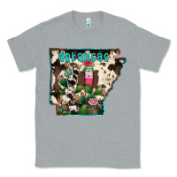 Heather Grey arkansas map Classic Tee - RacoonDesign