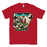 Red arkansas map Classic Tee - RacoonDesign