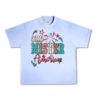 Grape Ice Little mister America 4th of july Urban Heavy Tee - HowdyJamesFarm