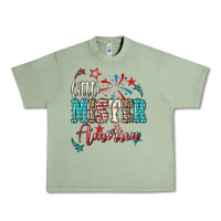 Oil Green Little mister America 4th of july Urban Heavy Tee - HowdyJamesFarm
