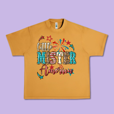 Little Mister America 4th Of July Urban Heavy Tee Designed By Howdyjamesfarm