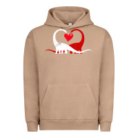 Pigment Burro funny hearts love dinosaur valentine s day gift boys girls Urban Hoodie - minhPixels