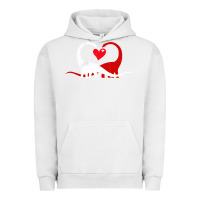 Pigment Lunar Rock funny hearts love dinosaur valentine s day gift boys girls Urban Hoodie - minhPixels