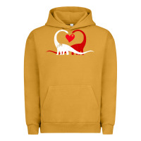Pigment Peanut Butter funny hearts love dinosaur valentine s day gift boys girls Urban Hoodie - minhPixels