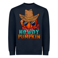 Navy howdy pumpkin Heavyweight Sweatshirt - BundleAndBundleShop