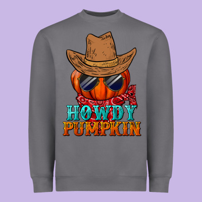 Howdy Pumpkin Heavyweight Sweatshirt Designed By Bundleandbundleshop