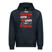 This Georgia Cutie Loves Her Bulldogs Fun Football Urban Hoodie | Teevron