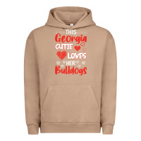 Pigment Burro this georgia cutie loves her bulldogs fun football Urban Hoodie - minhPixels