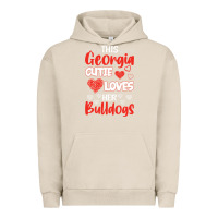 Pigment French Oak this georgia cutie loves her bulldogs fun football Urban Hoodie - minhPixels