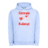 Pigment Grape Ice this georgia cutie loves her bulldogs fun football Urban Hoodie - minhPixels