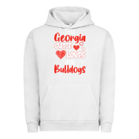 Pigment Lunar Rock this georgia cutie loves her bulldogs fun football Urban Hoodie - minhPixels