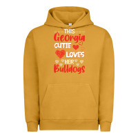 Pigment Peanut Butter this georgia cutie loves her bulldogs fun football Urban Hoodie - minhPixels