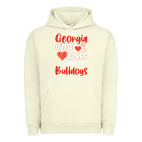 Pigment Pistachio this georgia cutie loves her bulldogs fun football Urban Hoodie - minhPixels